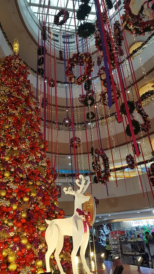 Fisher Mall Christmas scene